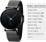 LIGE Mens Watches Ultra-Thin Analog Quartz Minimalist Stainless Steel Mesh Band Dress Watches for Men - Image 7